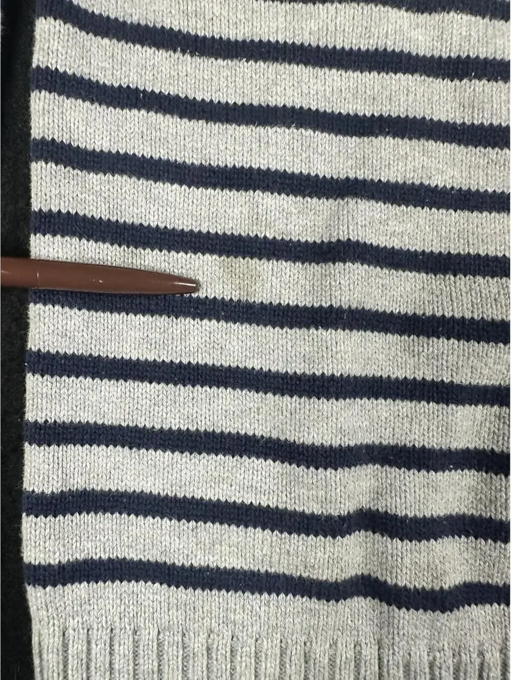 🧵✨ Boys Gray Striped Sweater, Sz Small(5-6), Gymboree, Crew 100% Cotton 🧵✨